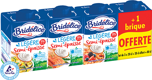 CRÈME LÉGÈRE UHT 
SEMI-ÉPAISSE 18% Mat.Gr.