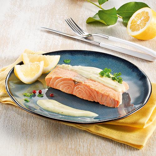 PAVÉ DE SAUMON SAUCE BEURRE BLANC CITRONNÉ