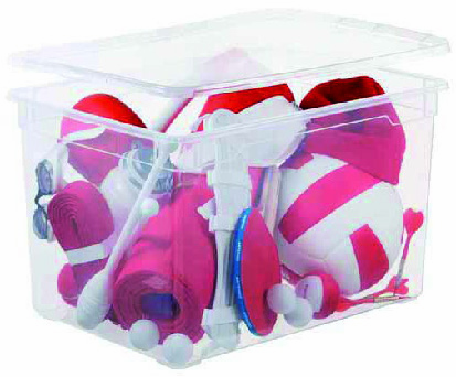BOÎTE DE RANGEMENT TRANSPARENTE 46 L