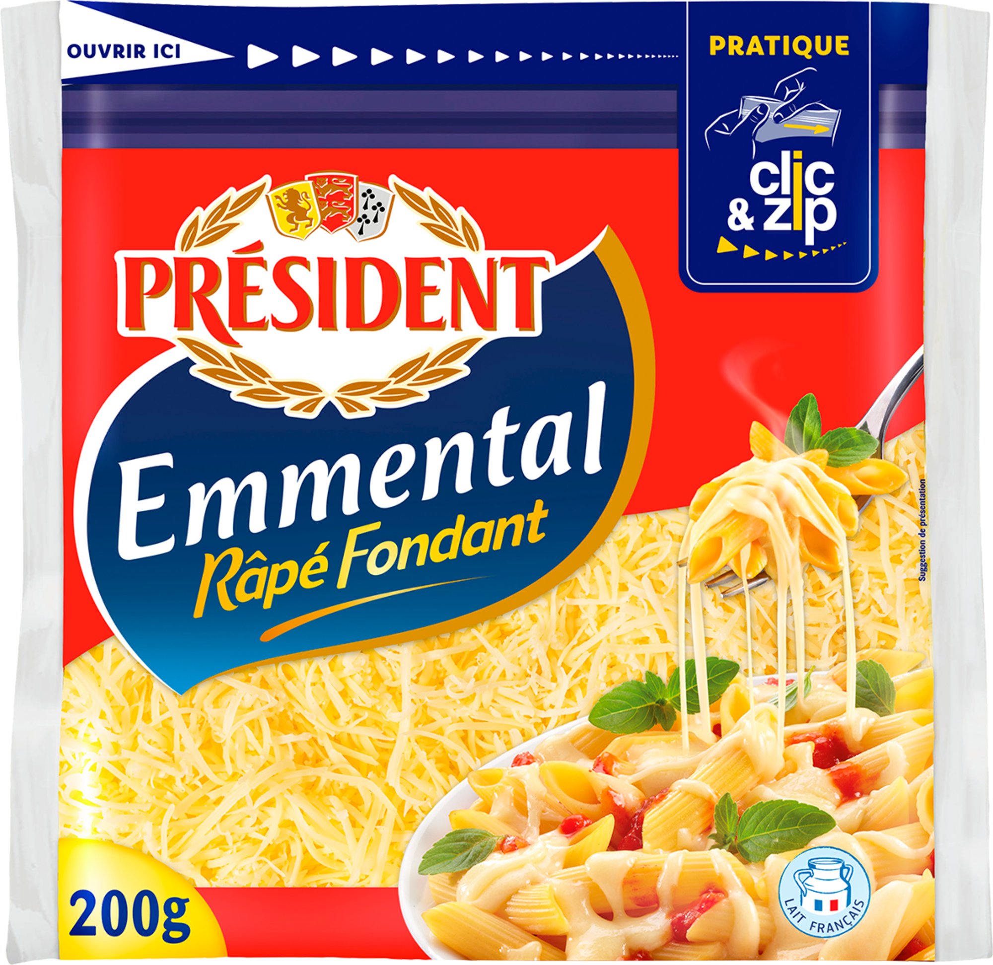 Emmental râpé fondant 29% Mat.Gr.