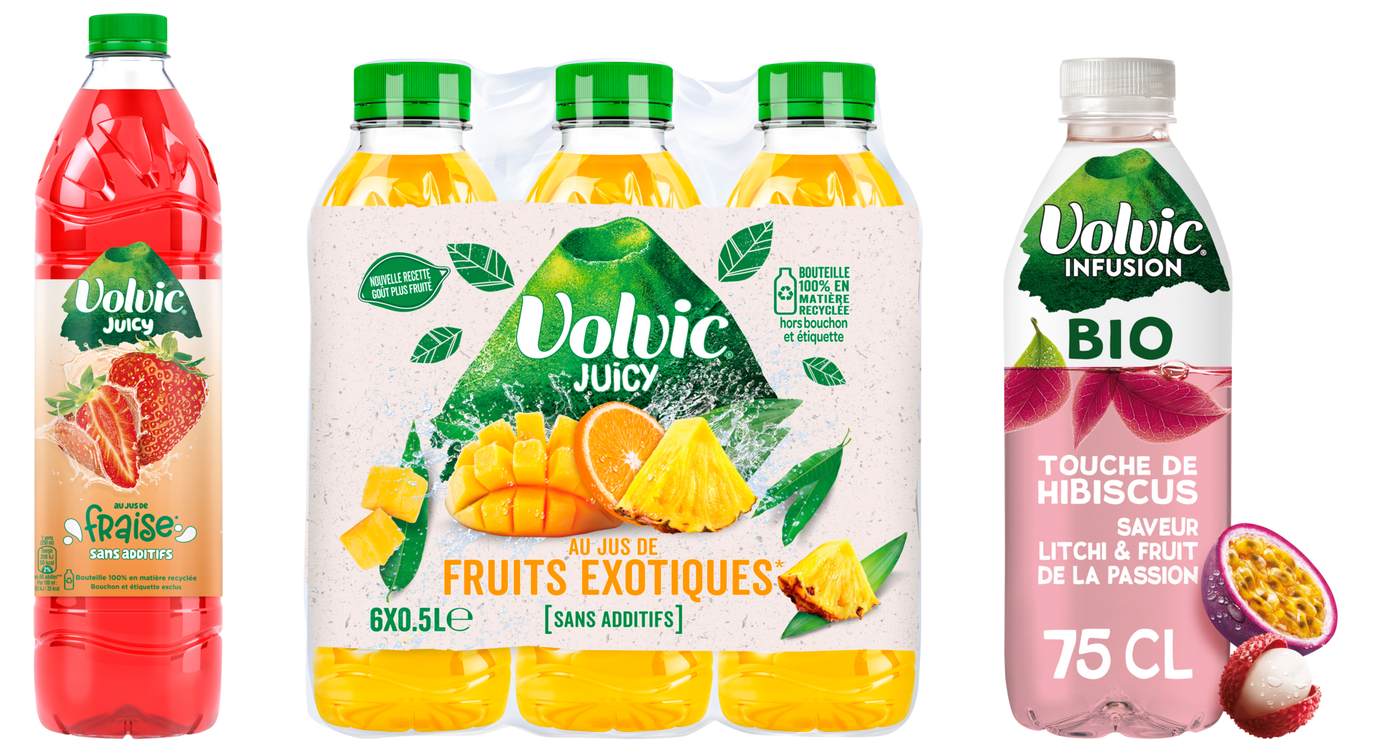 SUR LES PRODUITS PRÉSENTS EN MAGASIN DE LA GAMME "EAUX AROMATISÉES VOLVIC".