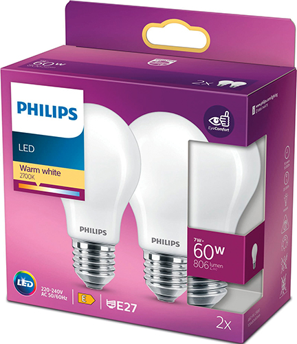 2 AMPOULES LED TON BLANC