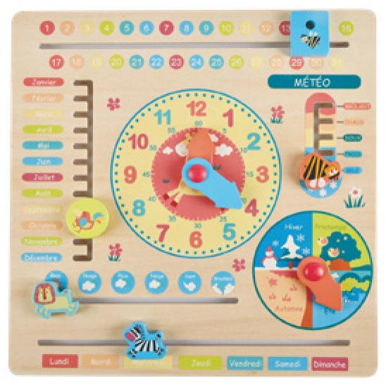 MON CALENDRIER ÉDUCATIF EN BOIS