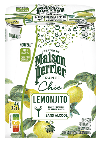 BOISSON PÉTILLANTE LEMONJITO
AROMATISÉE CITRON ET SAVEUR MENTHE