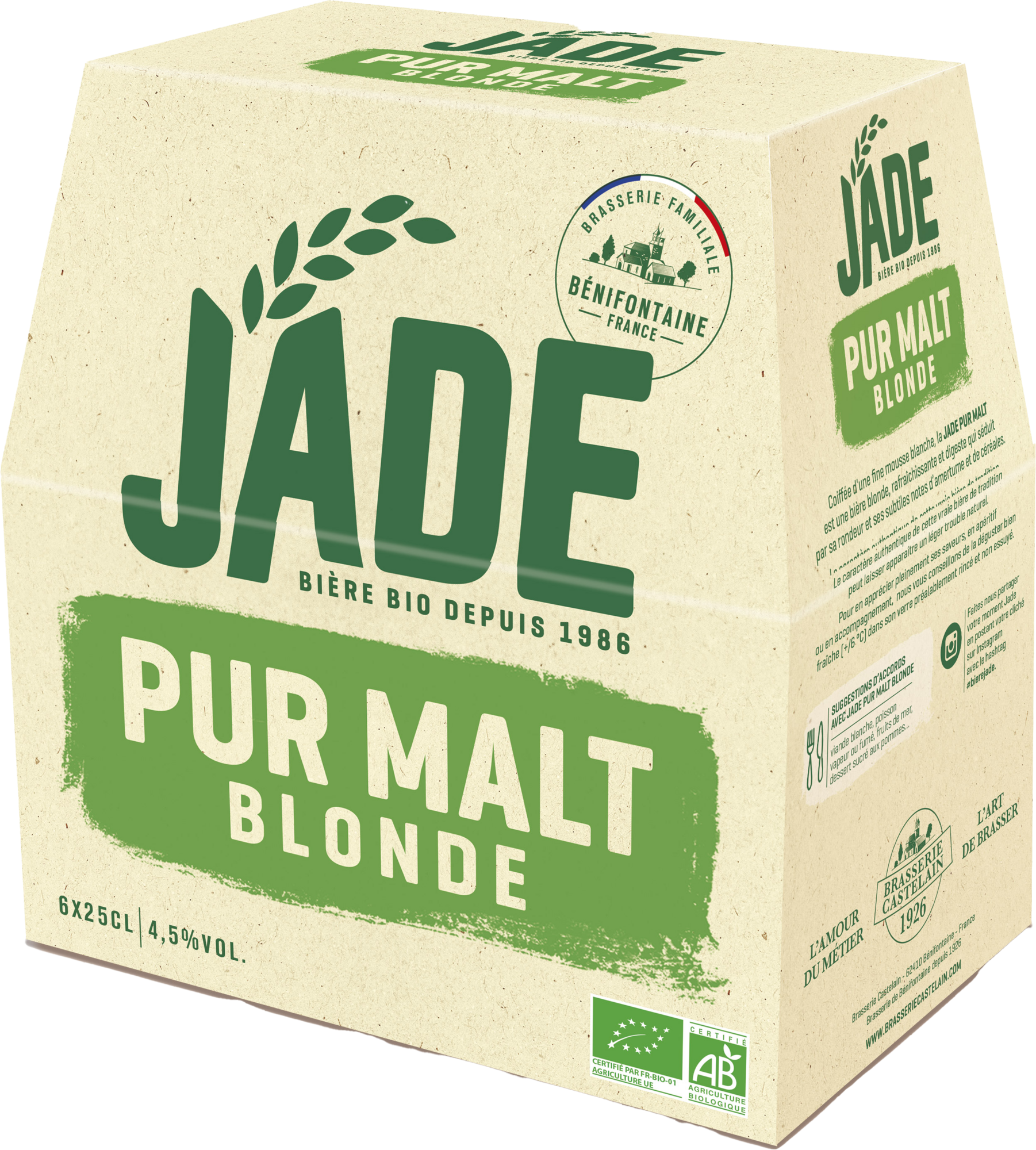 BIÈRE BLONDE PUR MALT BIO