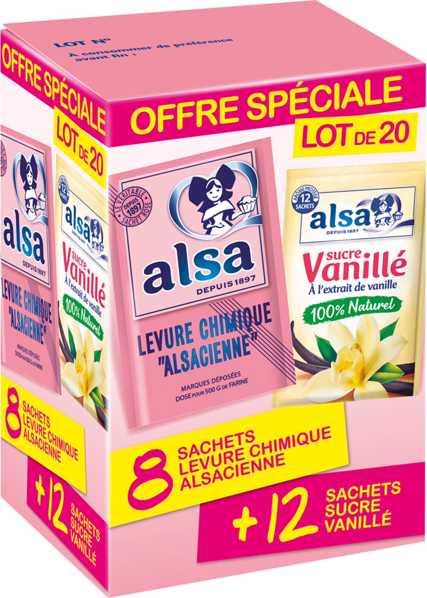 LEVURE CHIMIQUE ALSACIENNE ET SUCRE VANILLÉ