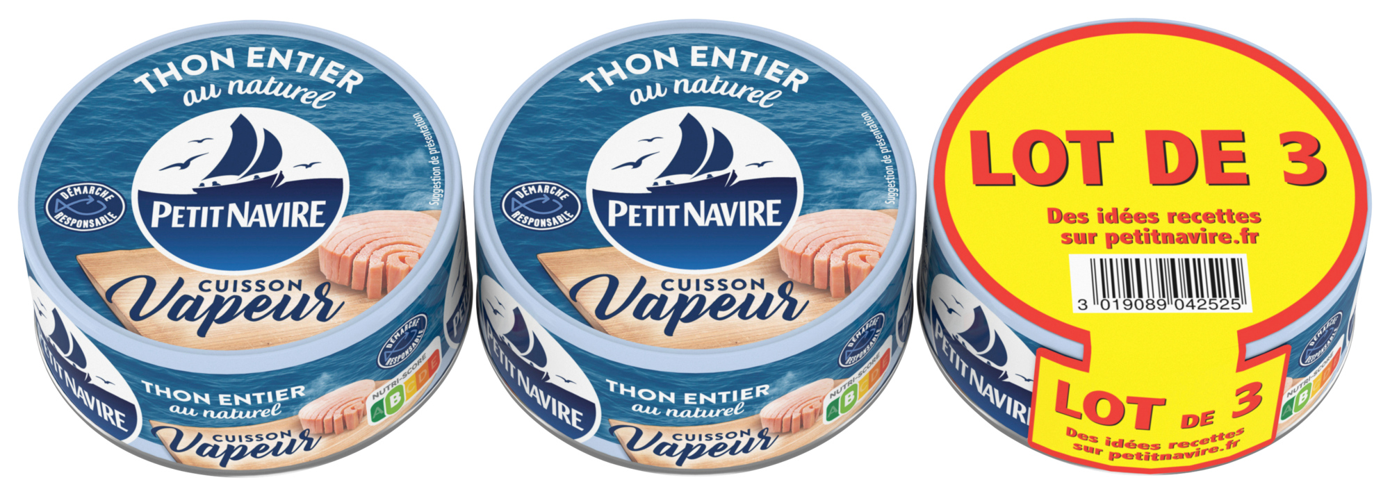 THON ENTIER AU NATUREL CUISSON VAPEUR