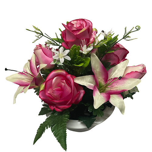 Coupe LISA
                                (Roses, lys, fleurettes)