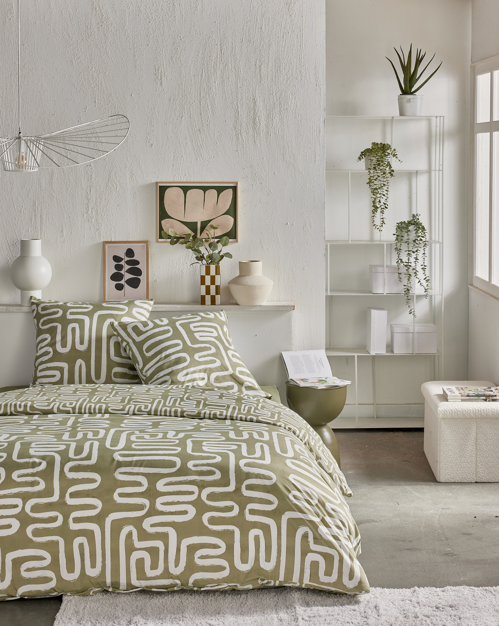 PARURE HOUSSE DE COUETTE 240X220 CM + 2 TAIES D'OREILLER 63X63 CM + DRAP HOUSSE 140X190 CM