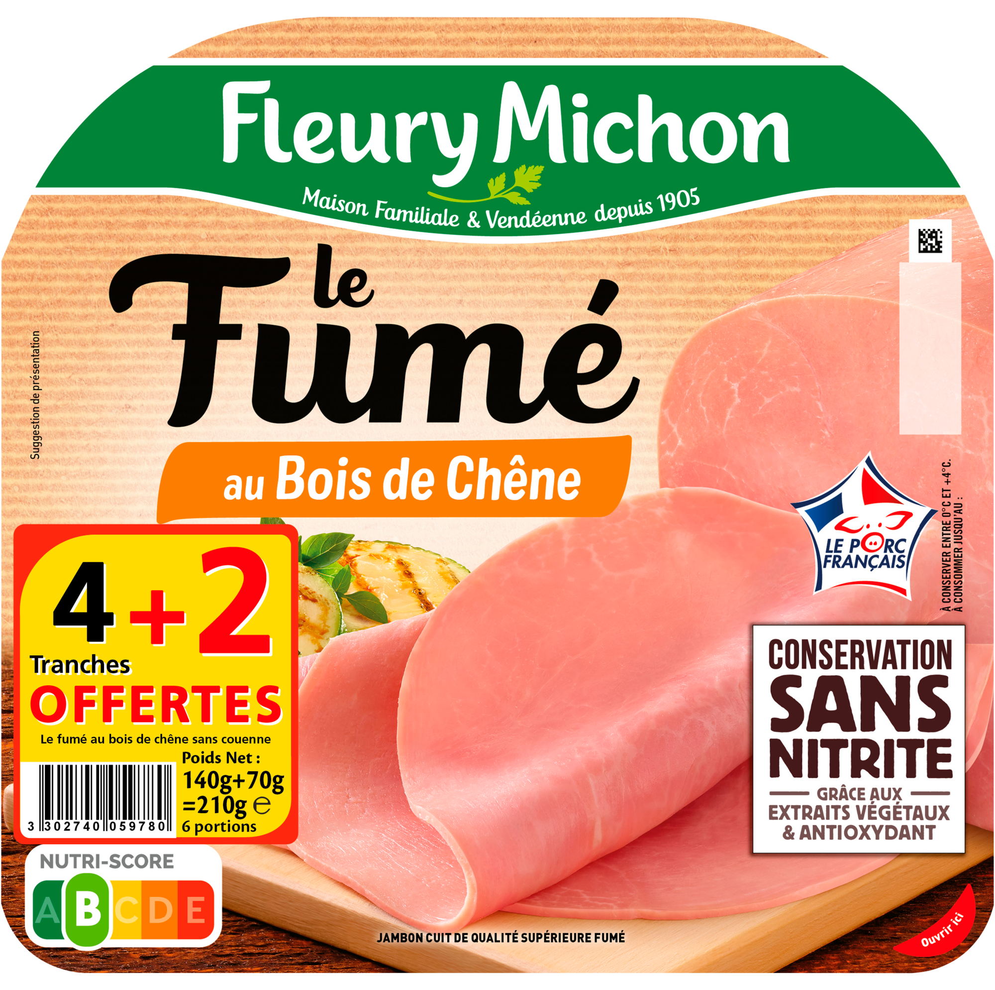 Jambon Le Fumé au bois de chêne