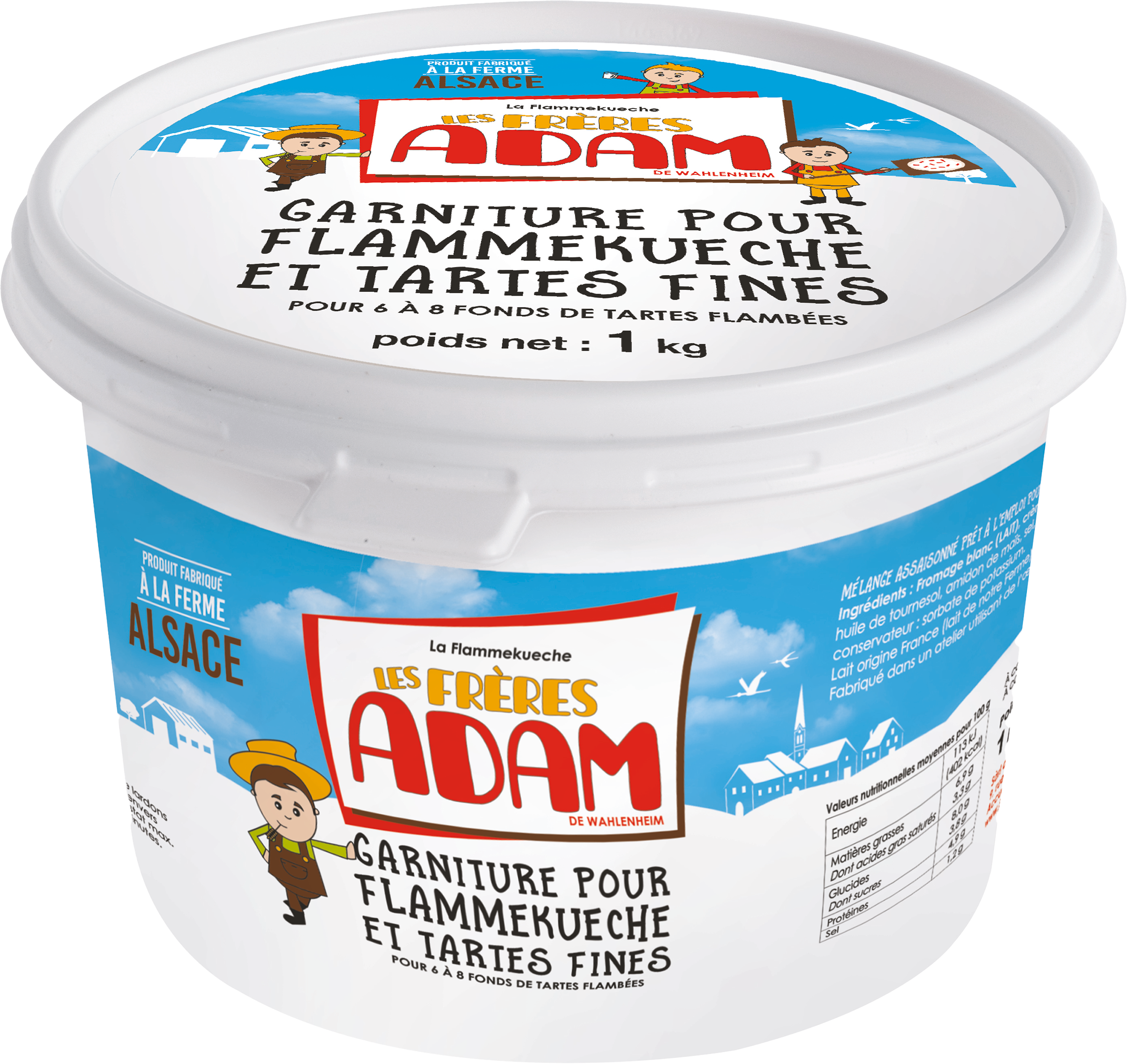 GARNITURE POUR FLAMMEKUECHE ET TARTES FINES
