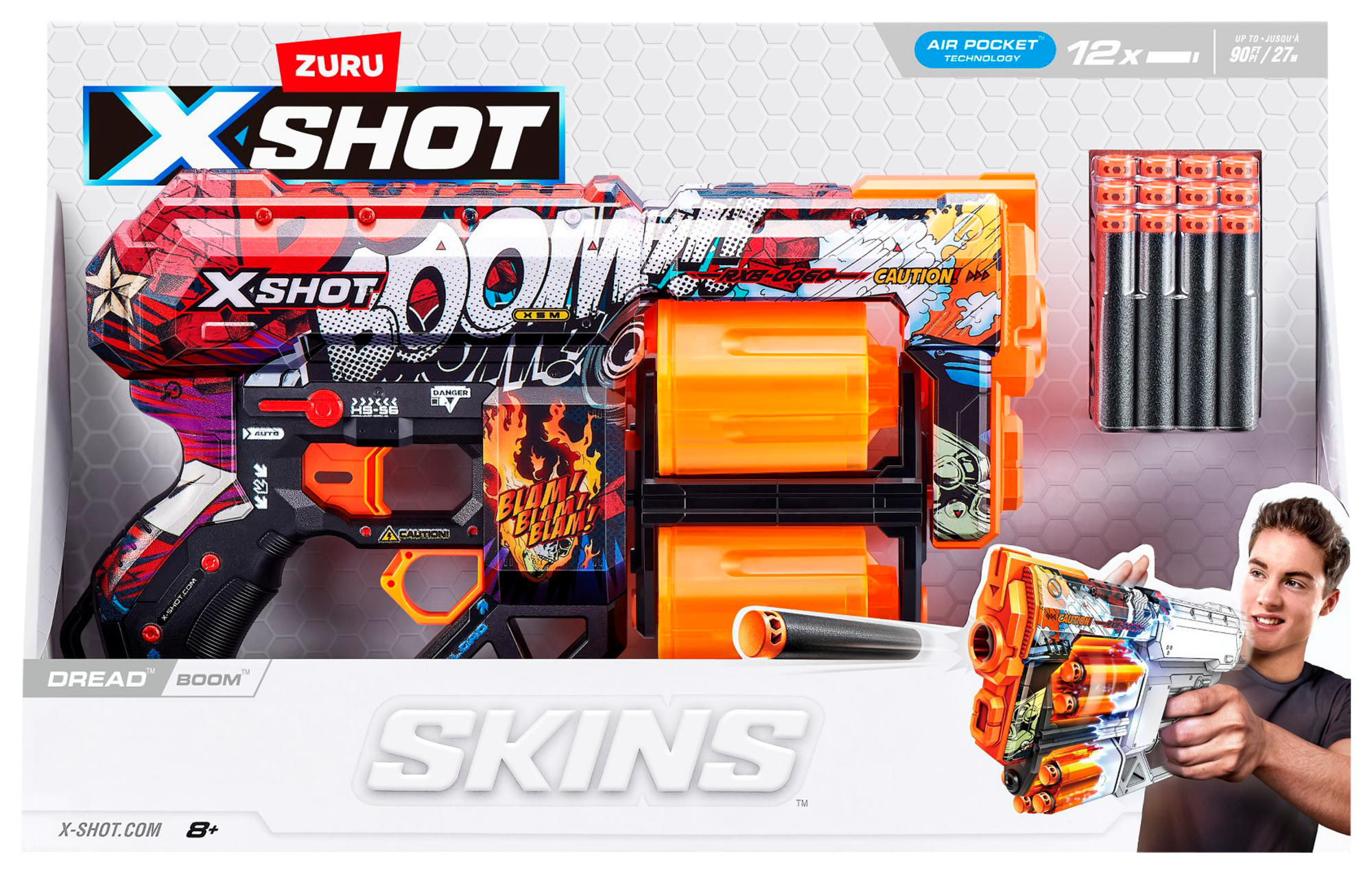 1. SKINS DREAD 12 Fléchettes 
                                2. CIBLE électronique