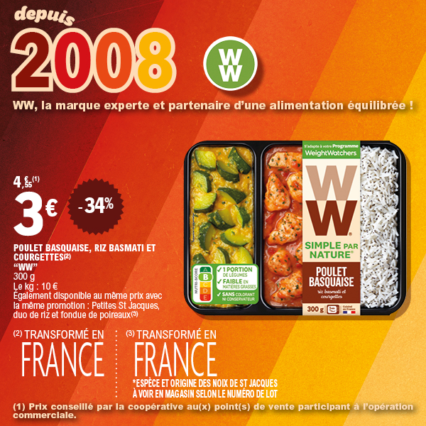 POULET BASQUAISE, RIZ BASMATI ET COURGETTES