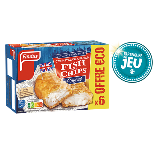 6 COLINS D’ALASKA MSC FAÇON FISH AND CHIPS