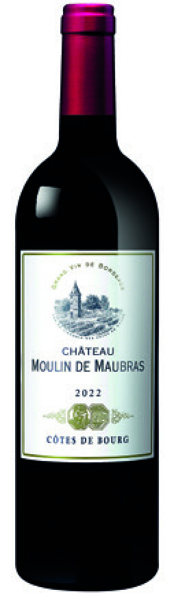 AOP(1) CÔTES DE BOURG CHÂTEAU MOULIN DE MAUBRAS 2022