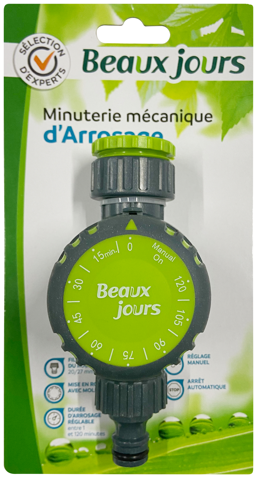 MINUTERIE MÉCANIQUE D'ARROSAGE 2 HEURES "BEAUX JOURS"