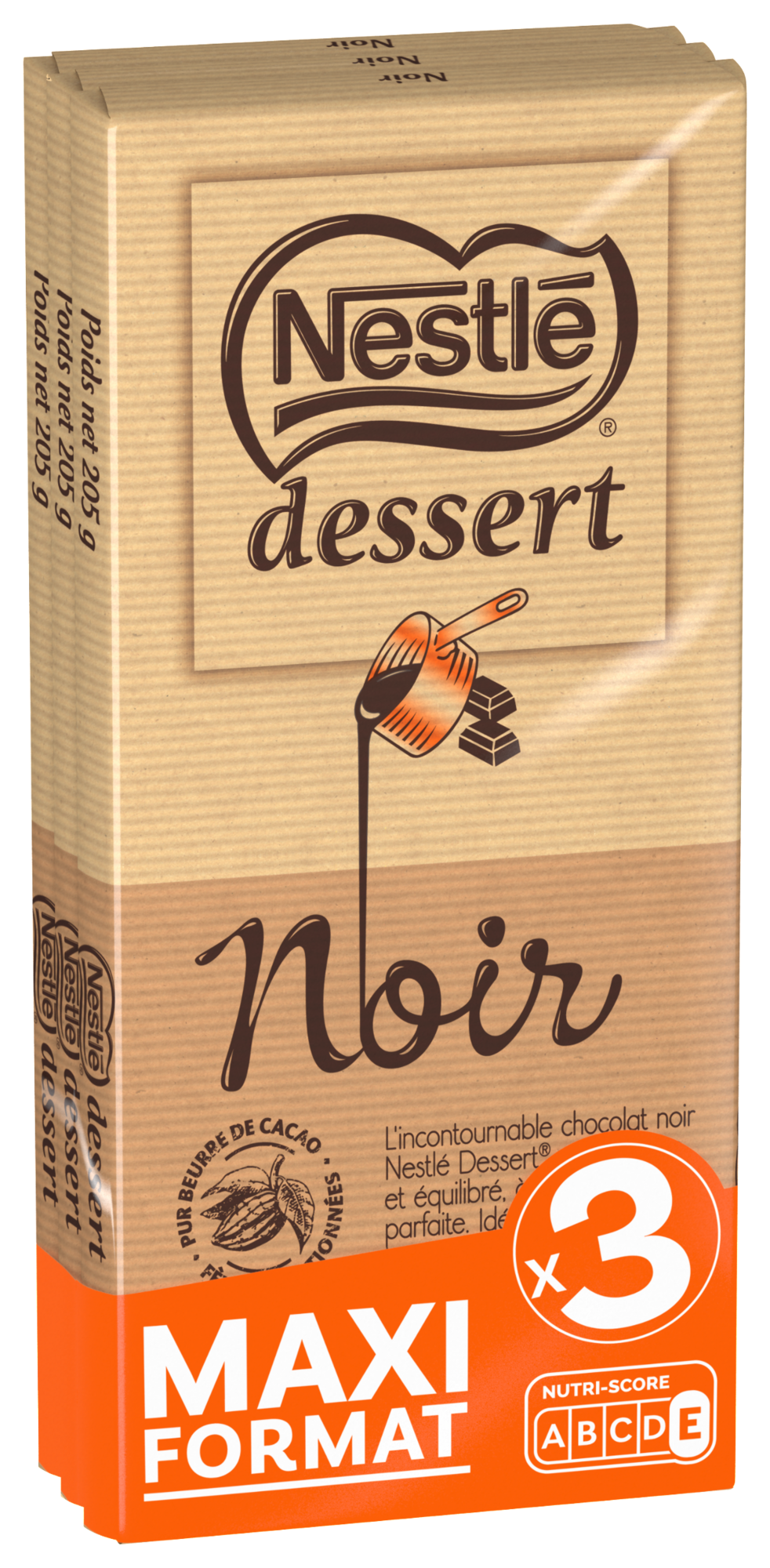 TABLETTES DE CHOCOLAT NOIR