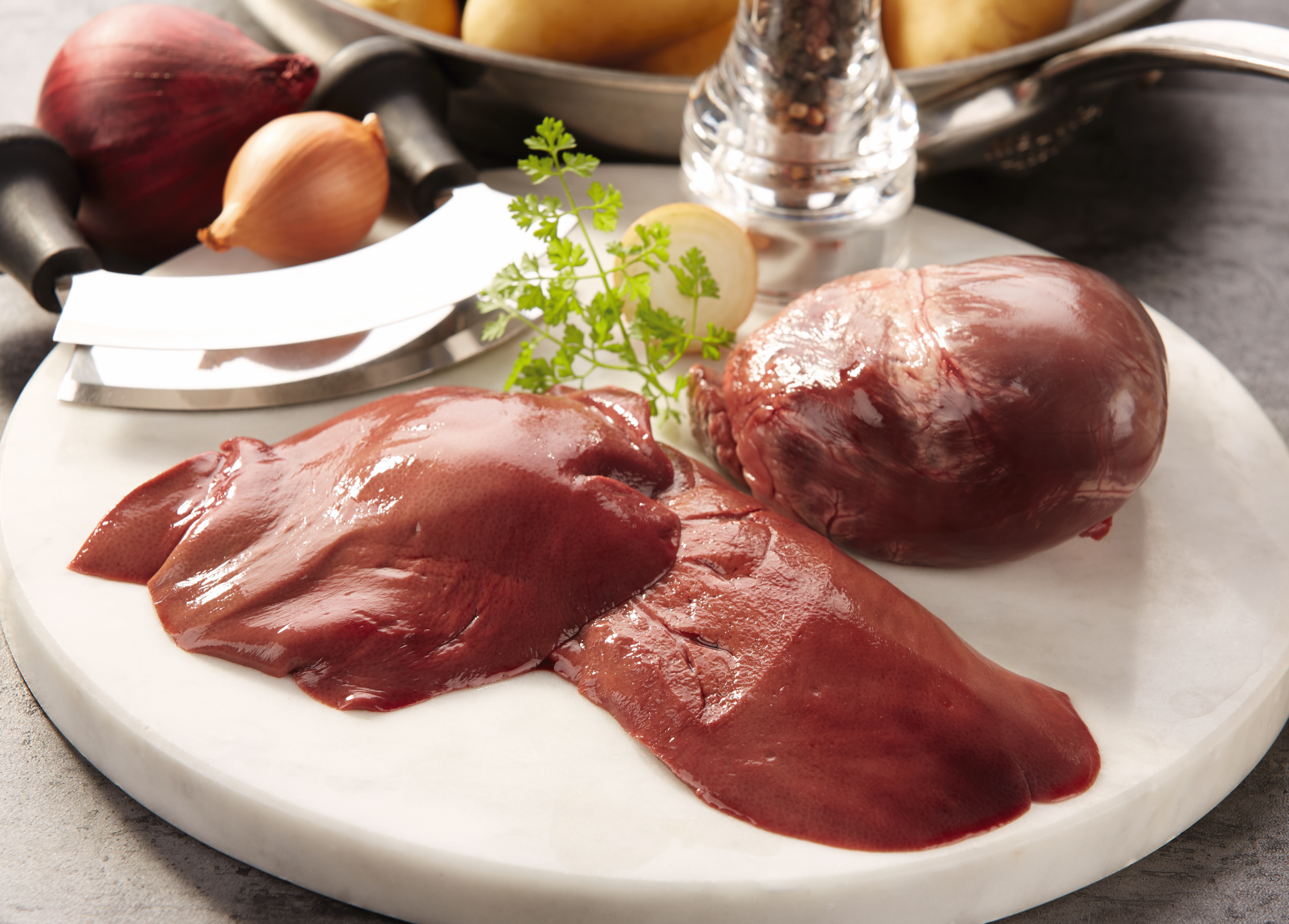 PORC : COEUR, FOIE, PIEDS, TETE