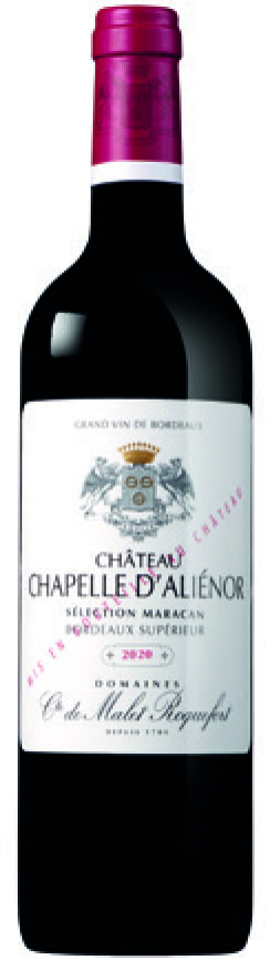 AOP(1) BORDEAUX SUPÉRIEUR CHÂTEAU CHAPELLE D’ALIÉNOR 2020