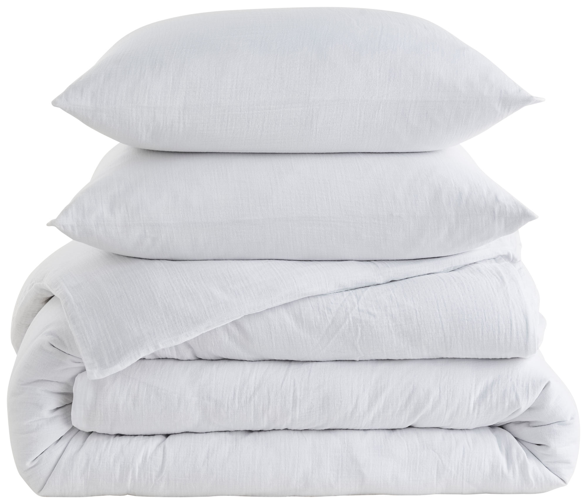 PARURE GAZE DE COTON HOUSSE DE COUETTE 240X220 CM + 2 TAIES D'OREILLER 63X63 CM