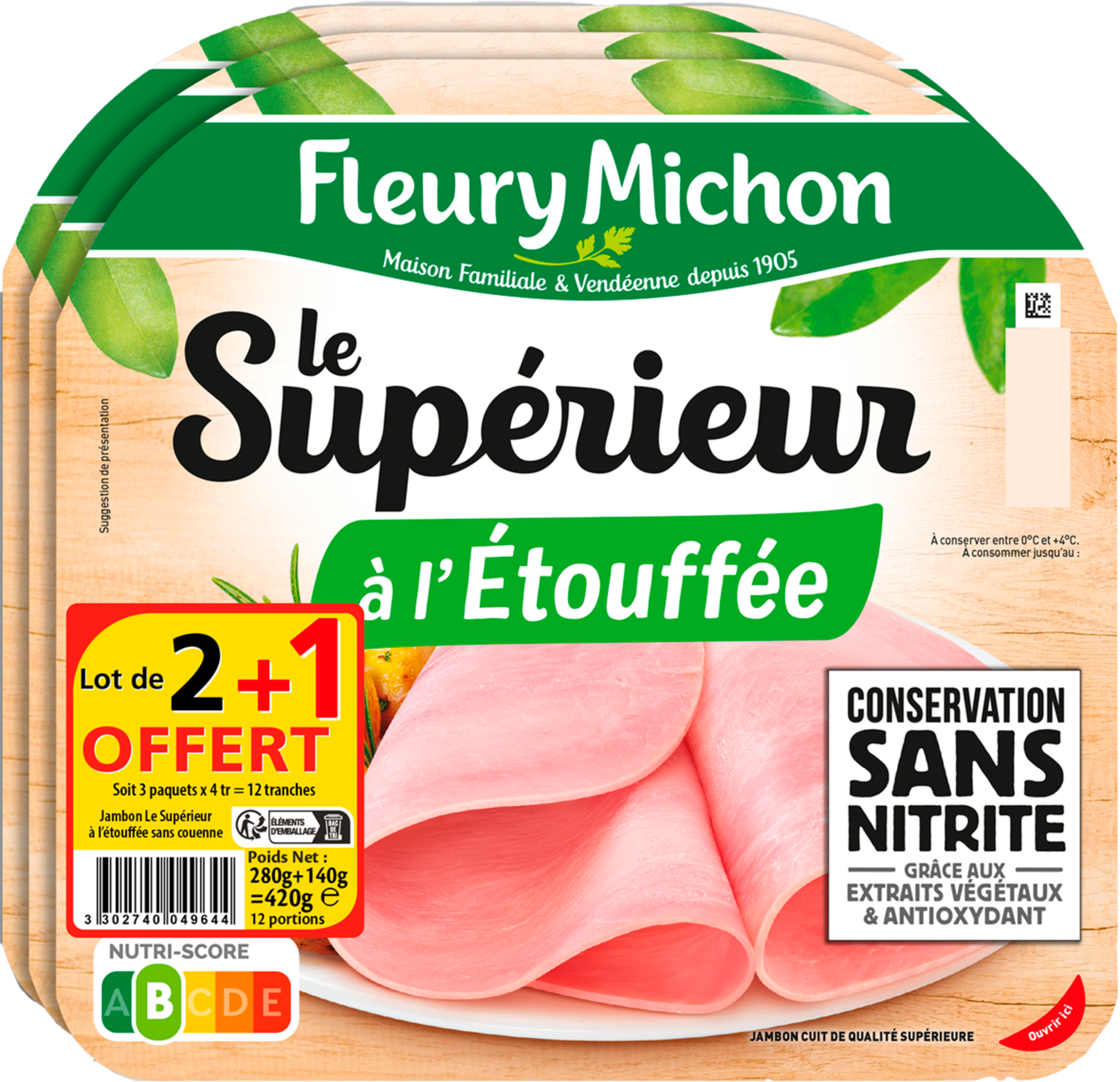 Jambon Le Supérieur à l'Etouffée