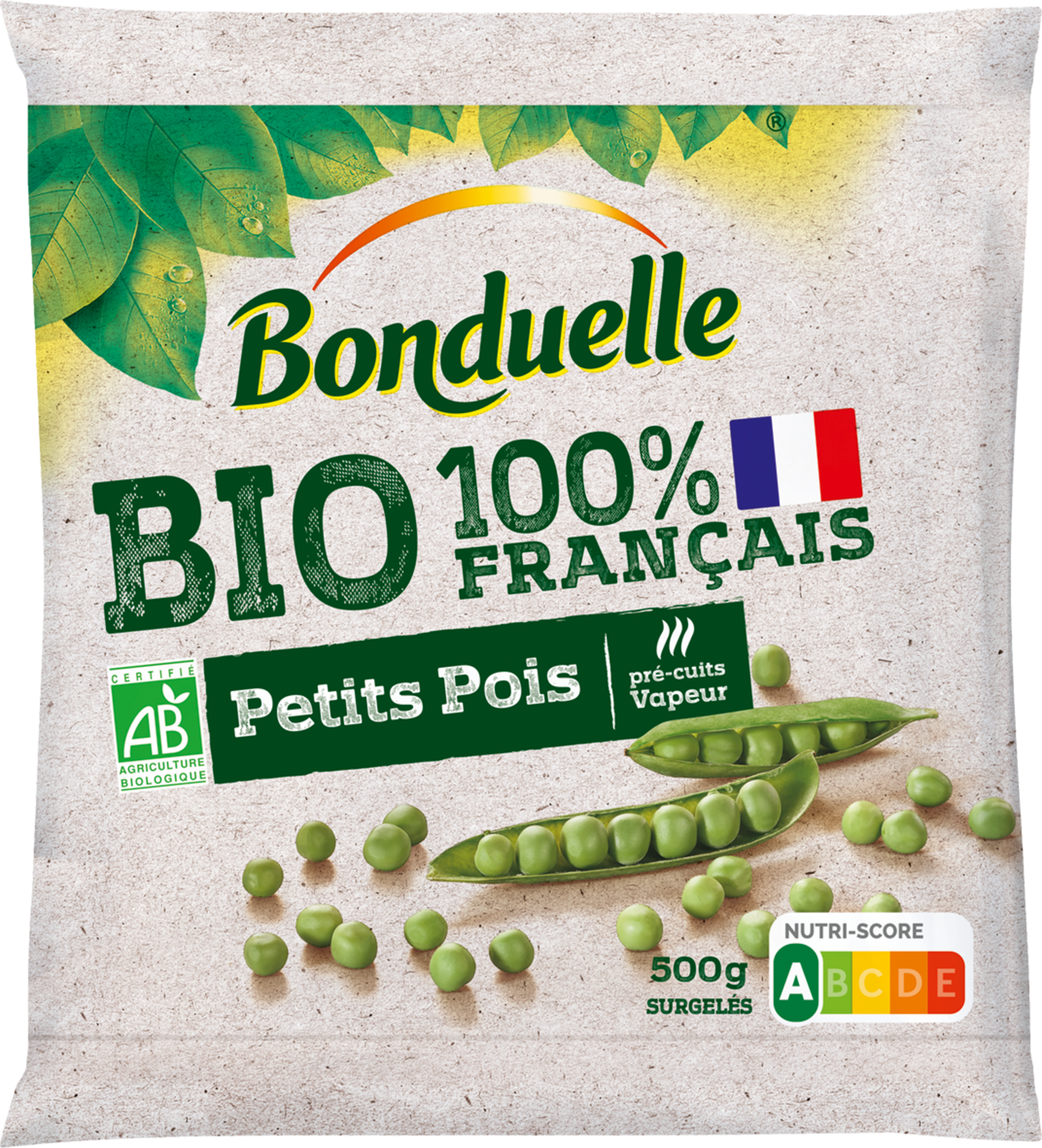 Petits pois surgelés bio