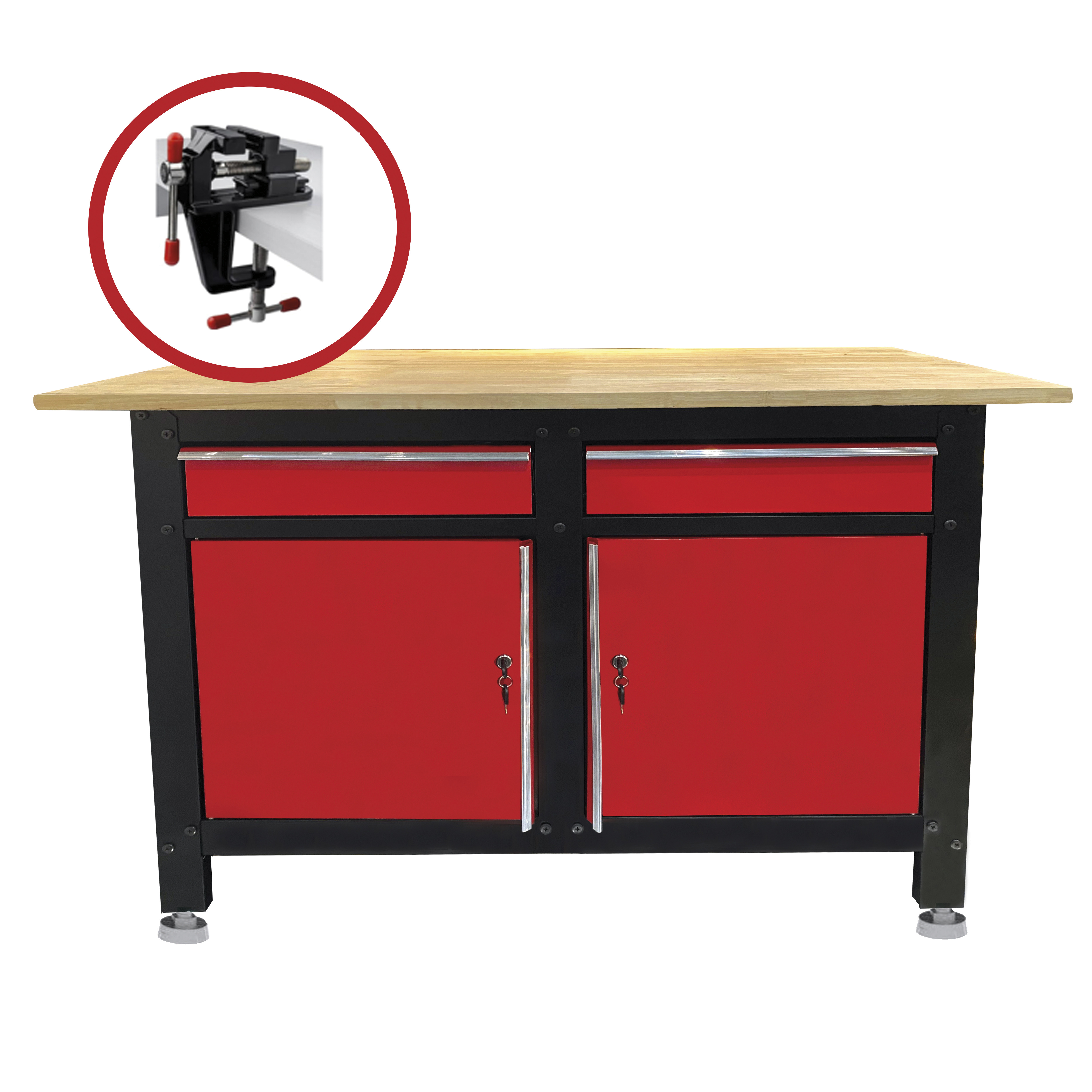 ÉTABLI DE GARAGE + ÉTAU