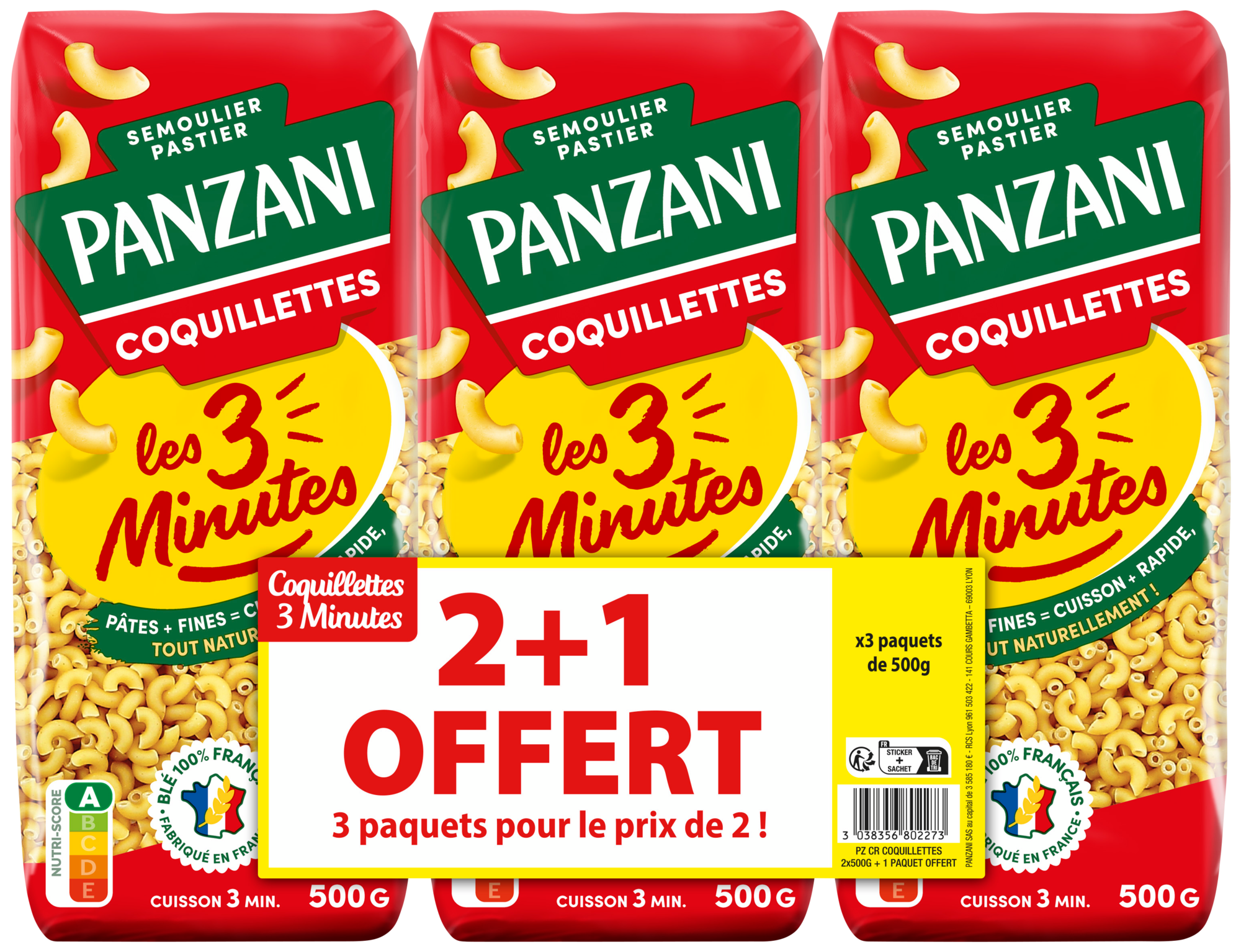 PÂTES CUISSON RAPIDE