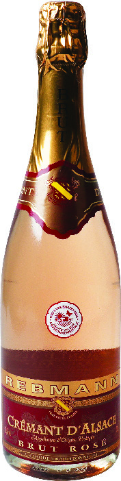 A.O.P(1) CRÉMANT D’ALSACE BRUT ROSÉ(2) REBMANN