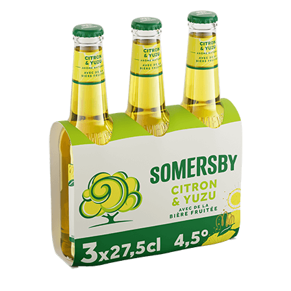 BOISSON ALCOOLISÉE À BASE DE BIÈRE AROMATISÉE CITRON YUZU