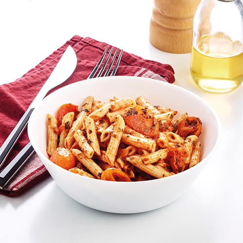 MINI PENNE ET TOMATES À L’ITALIENNE