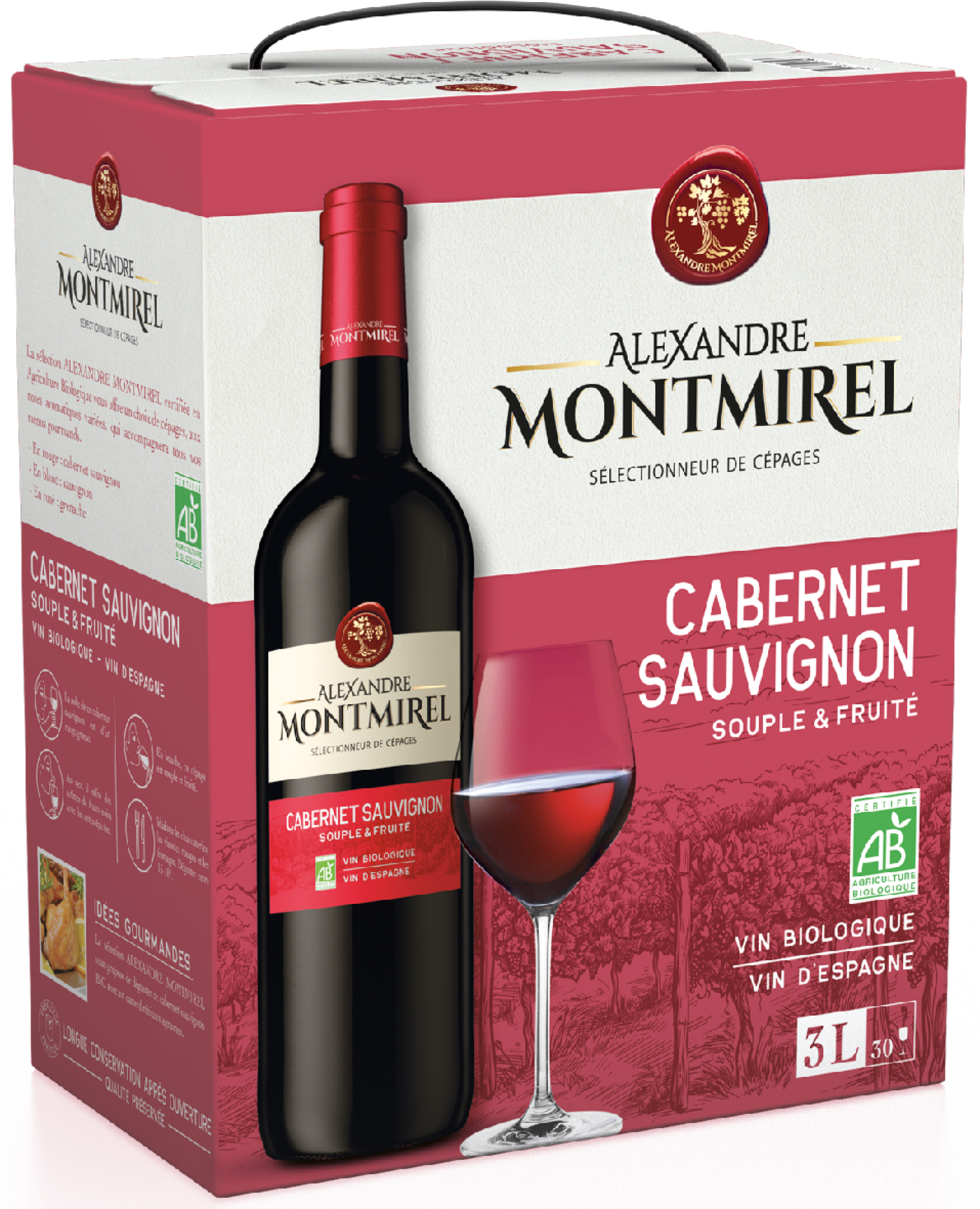 VIN D'ESPAGNE BIO CABERNET SAUVIGNON ROUGE