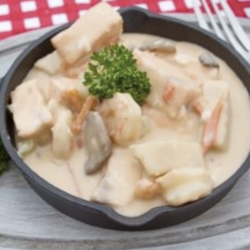 MIJOTÉ DE LOTTE ET SES FRUITS DE MER