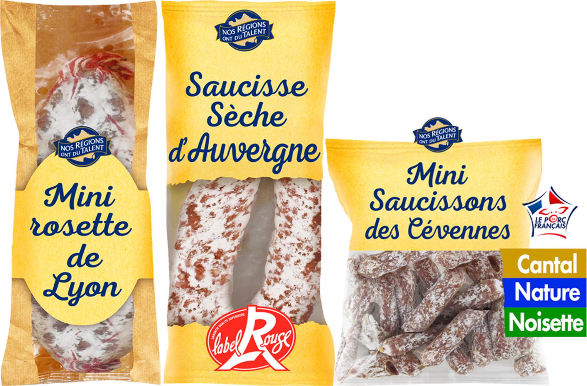 SUR LES PRODUITS PRÉSENTS EN MAGASIN DE LA GAMME SAUCISSES ET SAUCISSONS.