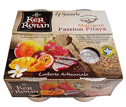 YAOURTS BRASSÉS MANGUE PASSION PITAYA