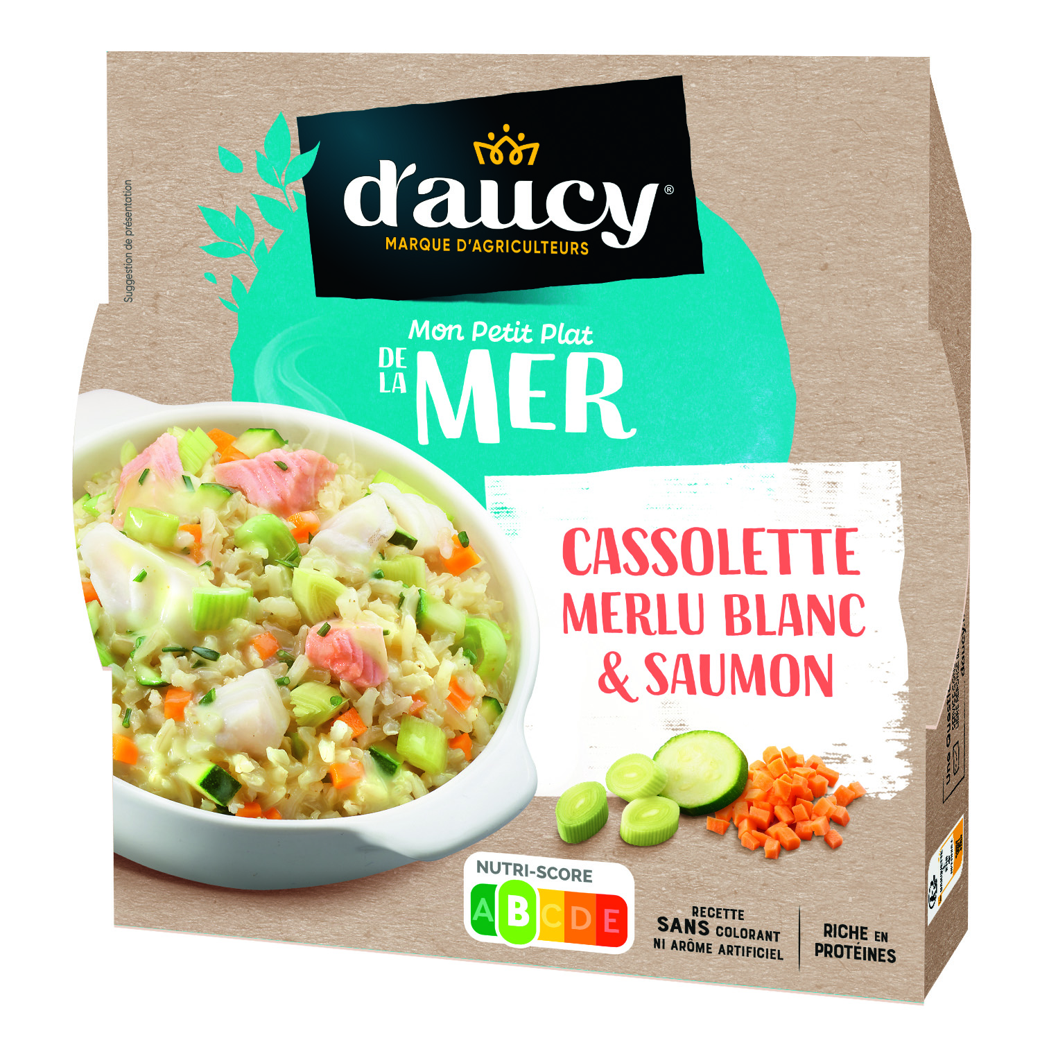 CASSOLETTE MERLU BLANC ET SAUMON