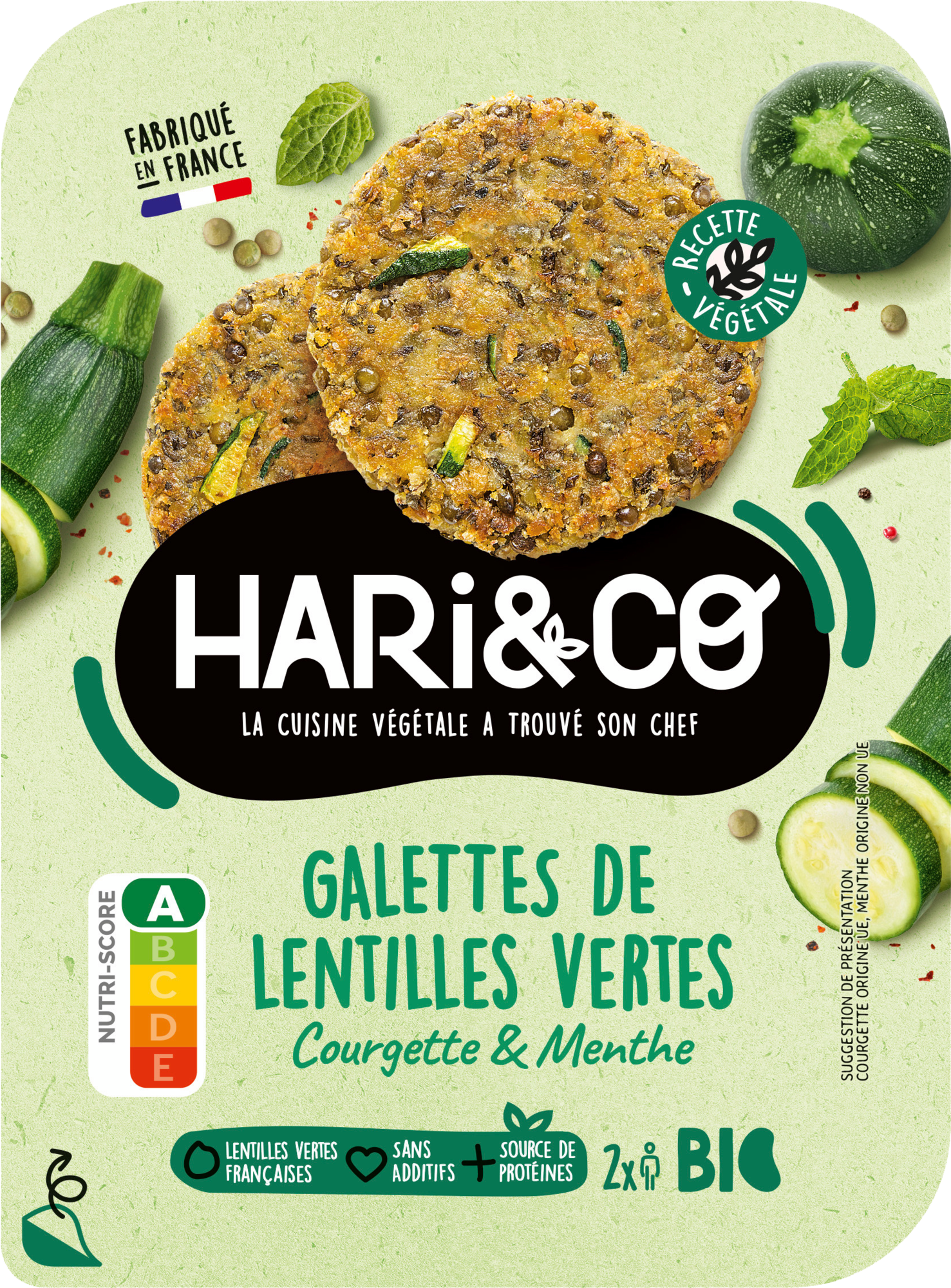 Galettes de lentilles vertes BIO