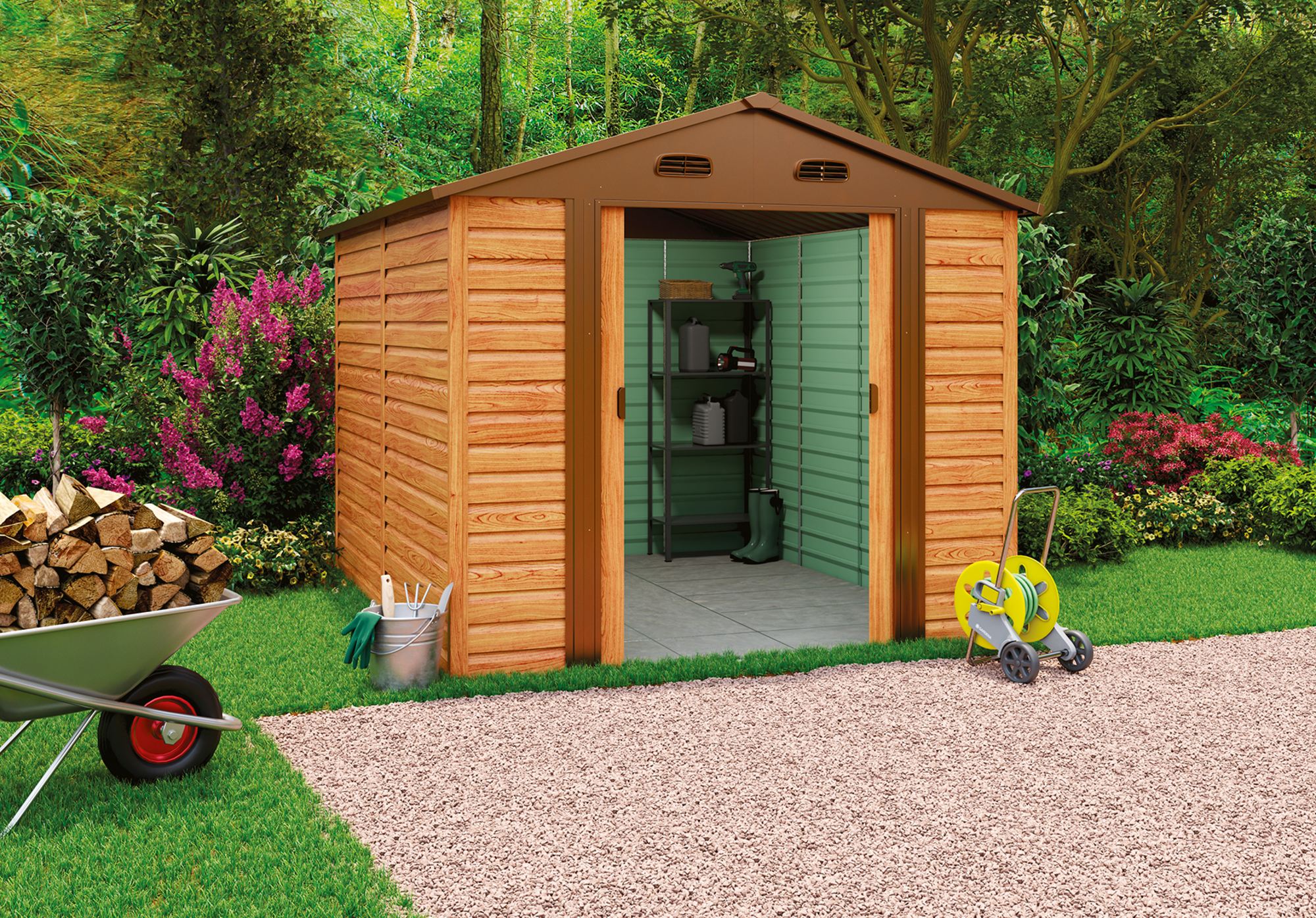 ABRI DE JARDIN IMITATION BOIS