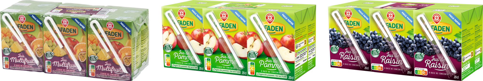 SUR LES PRODUITS PRÉSENTS EN MAGASIN DE LA GAMME "JUS À BASE DE CONCENTRÉ 6X20CL JAFADEN"