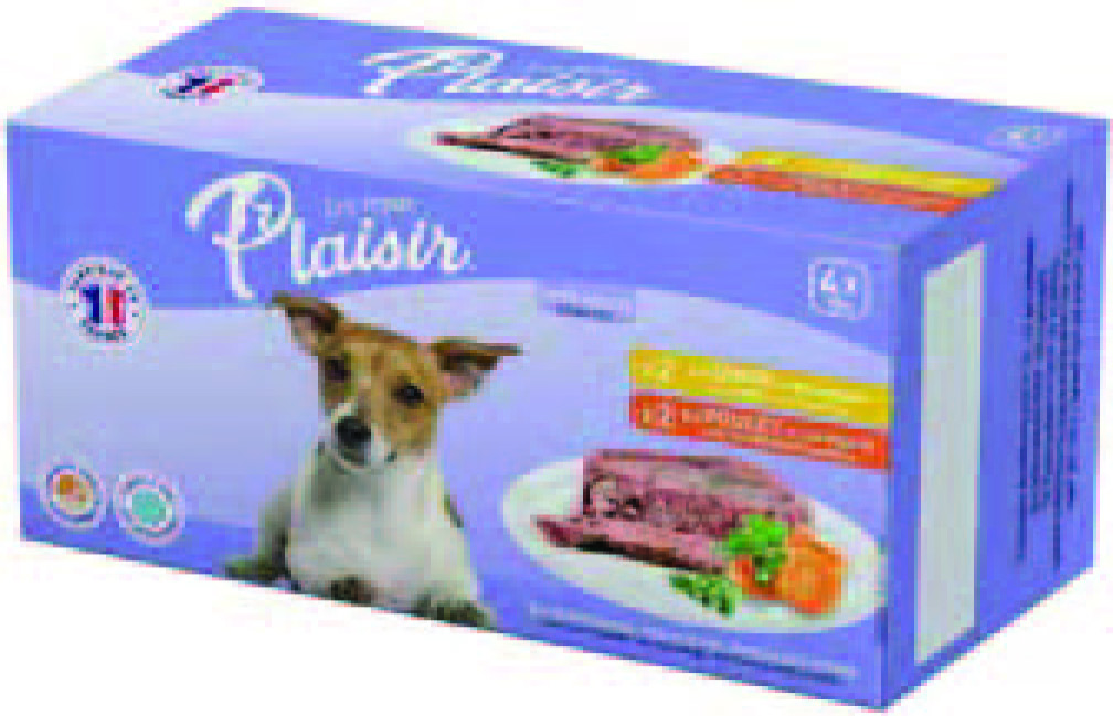 4 TERRINES POUR CHIEN ADULTE 2 RECETTES