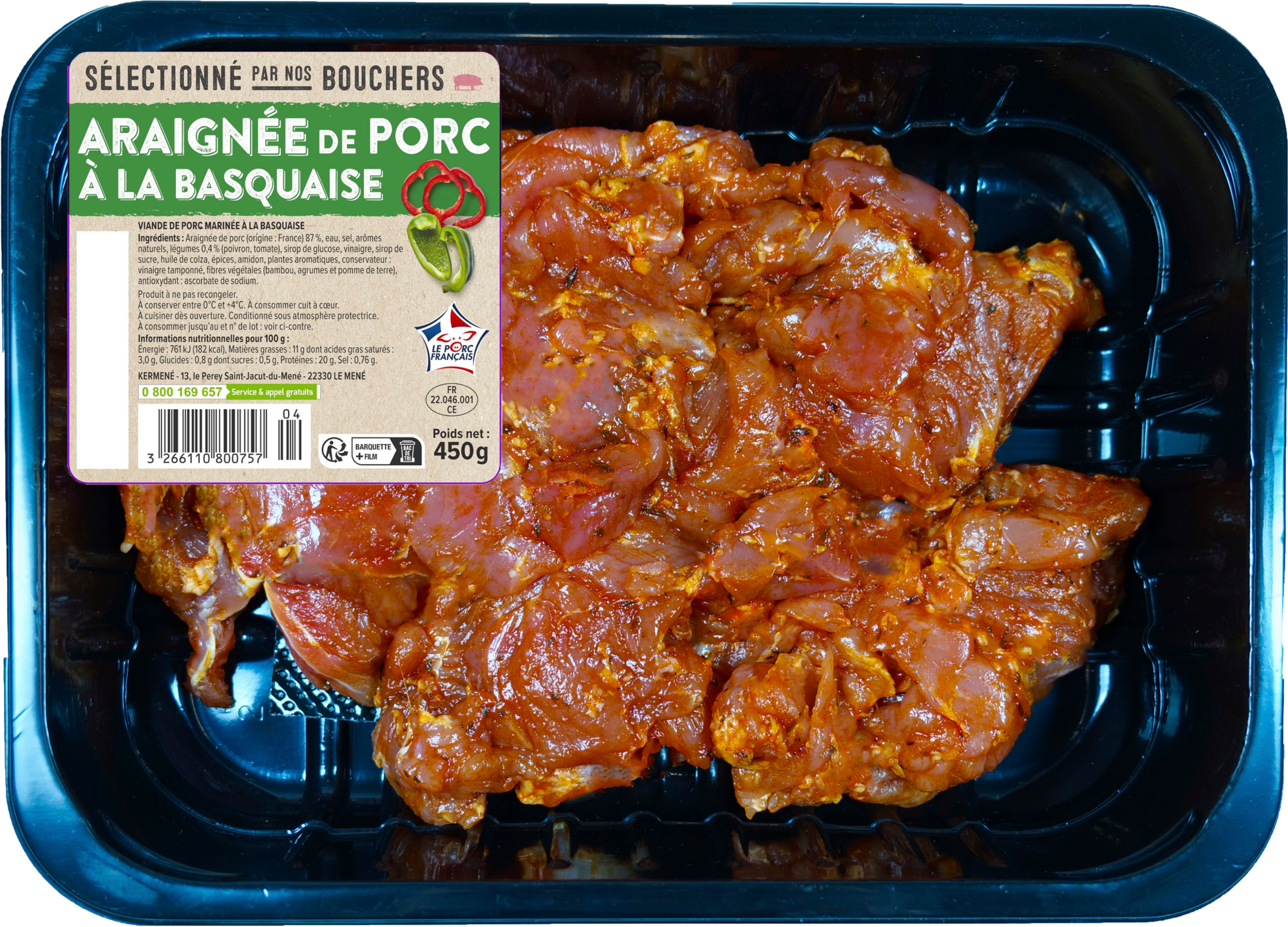 Araignée de porc à la basquaise