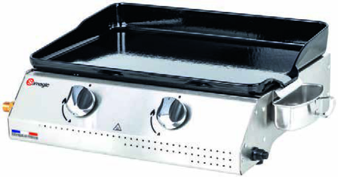 PLANCHA GAZ 2 BRÛLEURS