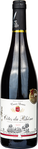 AOC CÔTES-DU-RHÔNE
CUVÉE DENIS 
LES VIGNERONS DE ROAIX 
SÉGURET 2023
