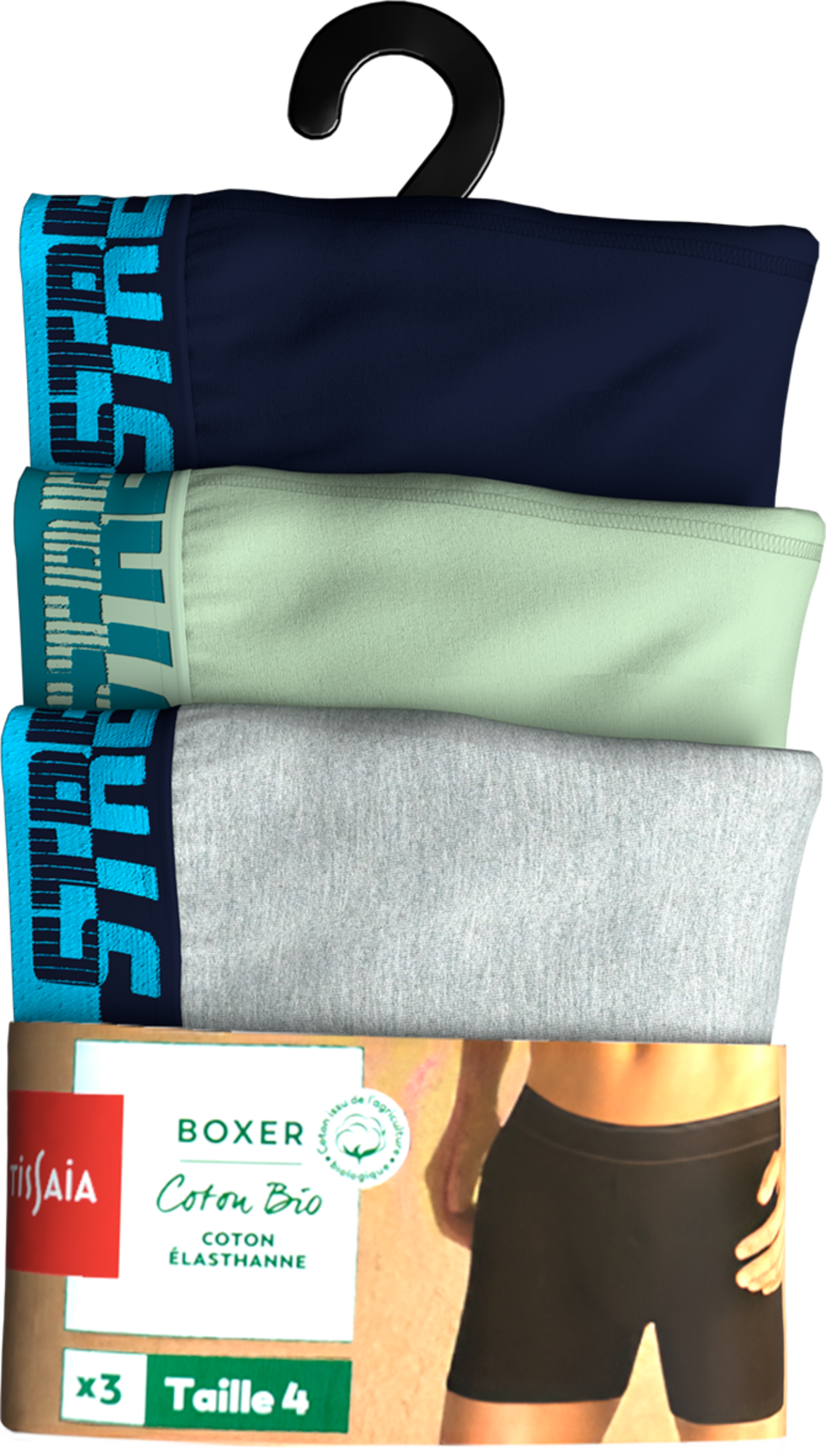 LOT DE 3 BOXERS HOMME