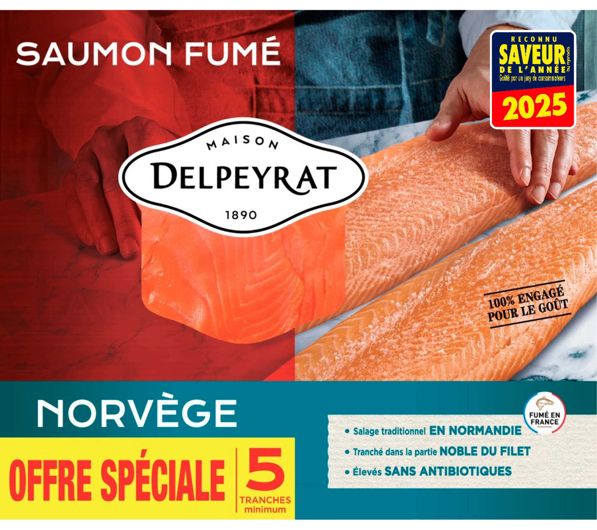 Saumon fumé de Norvège Offre spéciale