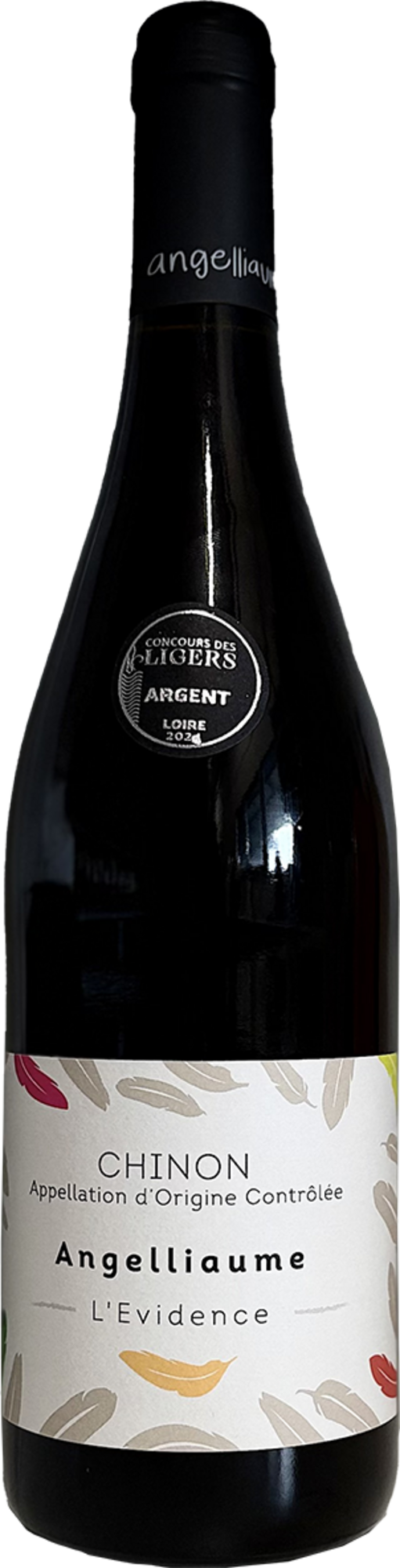 AOP CHINON ROUGE  - DOMAINE ANGELLIAUME "L'EVIDENCE" 2024