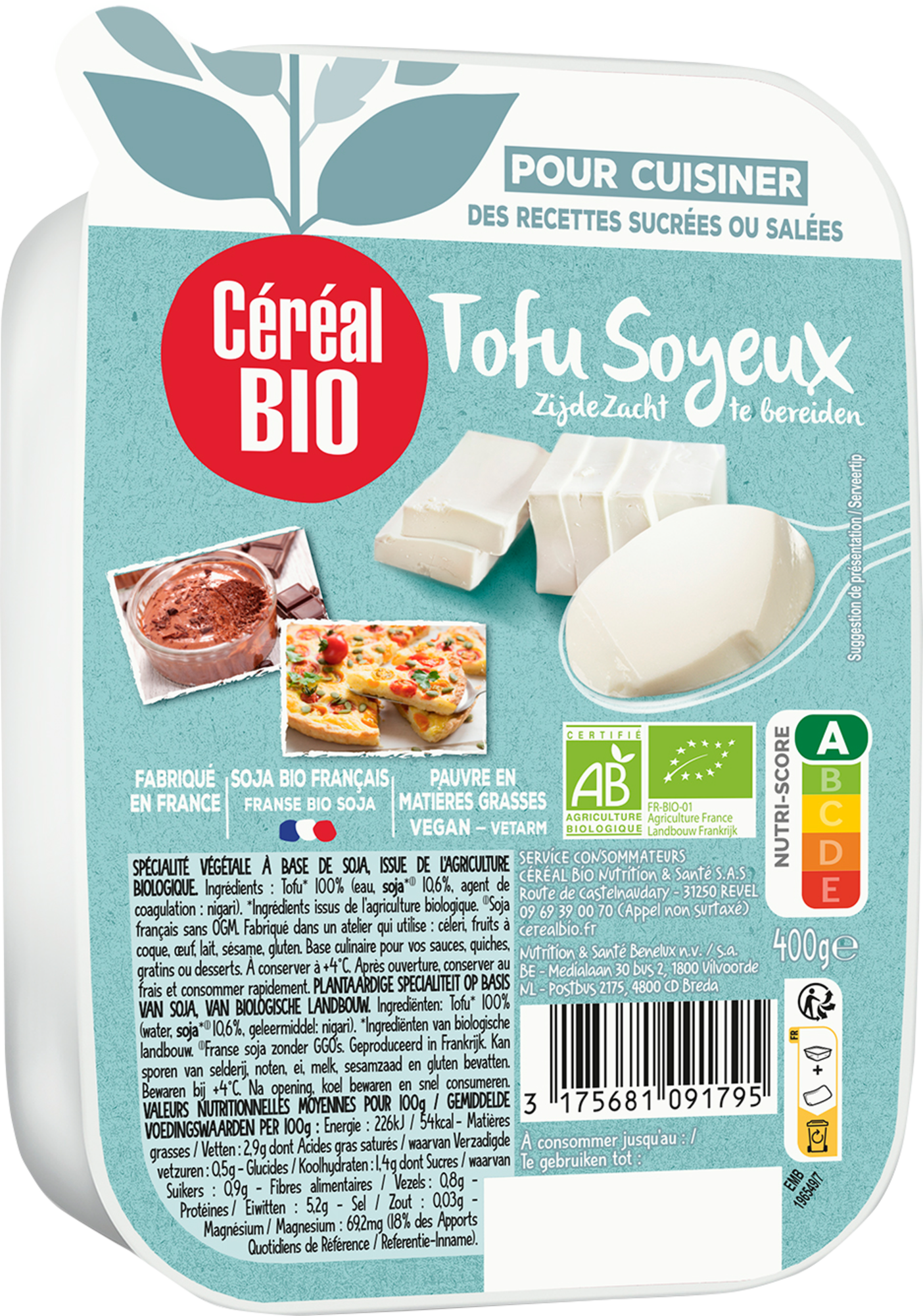 SUR LES PRODUITS PRÉSENTS EN MAGASIN DE LA GAMME DELICE TOFU BIO - BIO DELICE TOFU