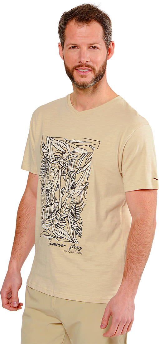 TEE-SHIRT MANCHES COURTES COL V