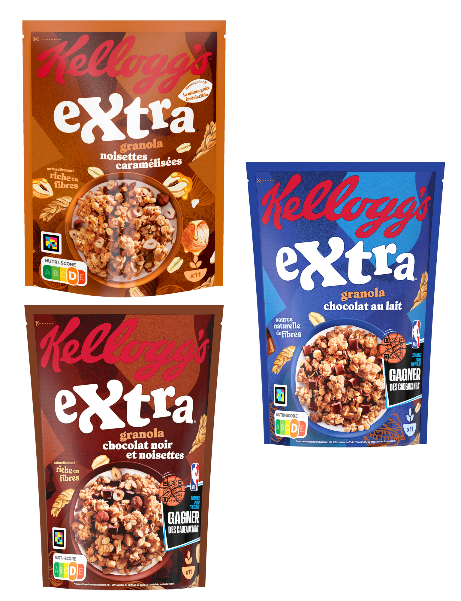 SUR LES PRODUITS PRÉSENTS EN MAGASIN DE LA GAMME CÉRÉALES EXTRA "KELLOGG'S"