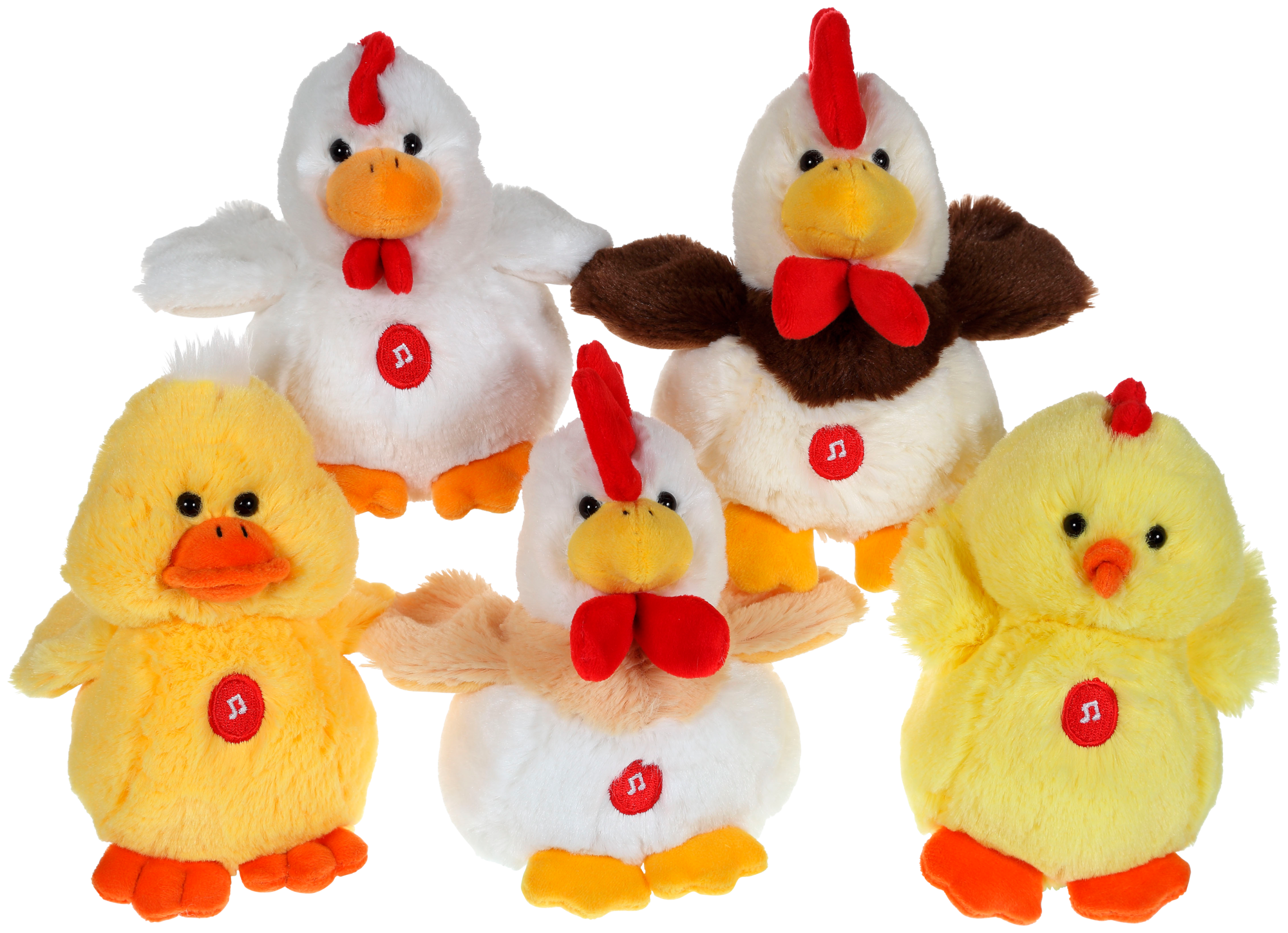 PELUCHE BASSE-COUR SONORE